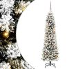 vidaXL Kunstkerstboom Wit 150 cm PVC en Metaal en Plastic