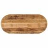 vidaXL Tafelblad ovaal 140x60x2,5 cm massief ruw mangohout
