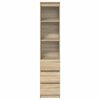 vidaXL Highboard 37,5x35x180 cm spaanplaat sonoma eikenkleurig