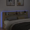 vidaXL Hoofdbordkast met LED 220x16,5x103,5 cm sonoma eikenkleurig