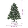 vidaXL Kunstkerstboom met 150 LED Groen 150 cm PVC en Plastic en Staal