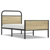 vidaXL Bedframe zonder matras bewerkt hout sonoma eikenkleur 80x200 cm