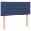 vidaXL Boxspring met matras stof blauw 90x190 cm
