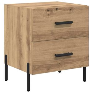 vidaXL Nachtkastje Artisan Eiken 40 x 35 x 47,5 cm Bewerkt hout
