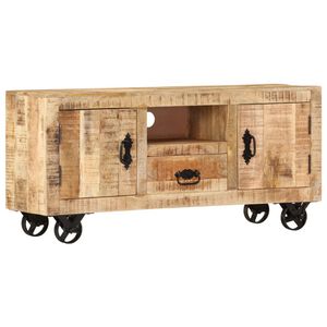 vidaXL Tv-meubel 110x30x50 cm ruw mangohout