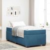 vidaXL Bedframe met matras Donkerblauw 100 x 200 cm Stof
