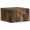 vidaXL Wandbeugel Bedkast Gerookt eiken 33 x 34,5 x 20 cm Bewerkt hout