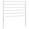vidaXL Vervangend hoofdbord metaal wit 90 cm