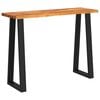 vidaXL Wandtafel met natuurlijke rand 110x35x80 cm massief acaciahout