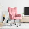 vidaXL Relaxstoel fluweel roze