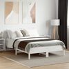 vidaXL Bedframe zonder matras massief grenenhout wit 120x190 cm