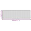 vidaXL Vloerkleed rechthoekig 60x200 cm bamboe donkerbruin