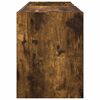 vidaXL Platenkast Gerookt eiken 78.5 x 35 x 45 cm Bewerkt hout