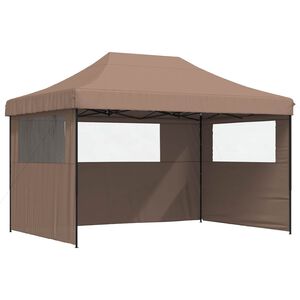 vidaXL Partytent 279 x 410 x 315 cm Bruin Oxford Stof