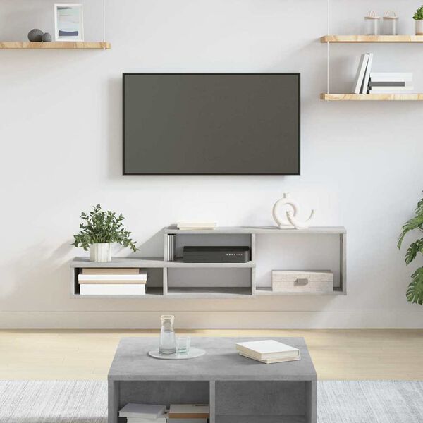 vidaXL TV-stand 120x25x28,5cm Bewerkt hout