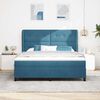 vidaXL Boxspringbed met matras Donkerblauw 200 x 180 cm Fluweel