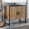 vidaXL Wastafelkast 60x33x60 cm bewerkt hout artisanaal eikenkleurig