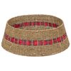 vidaXL Kerstboomkraag Rond Naturel Dia. 60 x 22 cm Zeegras