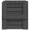 vidaXL Opbergbox 58x40,5x42 cm massief grenenhout grijs