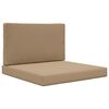 vidaXL Buiten bankkussen Polyester Taupe 80 x 80 cm