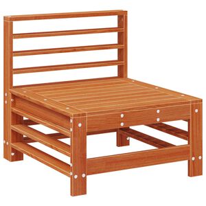 vidaXL Tuin Midden Sofa Massief grenenhout Wax Bruin Den