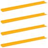 vidaXL Drijvende plank 4 pcs Mosterdgeel 100 x 9 x 2,5 cm Staal