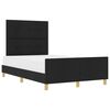 vidaXL Bedframe met hoofdeinde Zwart 120 x 190 cm Stof
