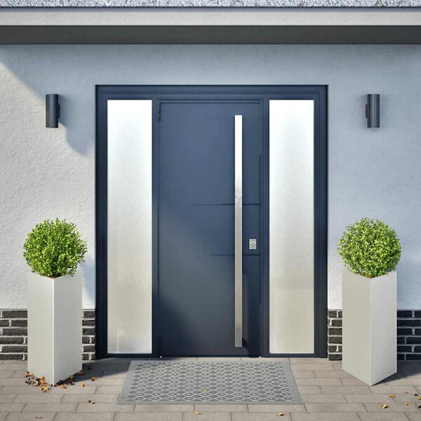 vidaXL Plantenbakken 2 st driehoek 40x40x75 cm roestvrij staal