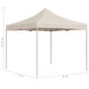 vidaXL Partytent professioneel inklapbaar 2x2 m aluminium crème
