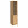 vidaXL Hoge badkamerkast met plank FLORO Wasbruin 35 x 30 x 160 cm