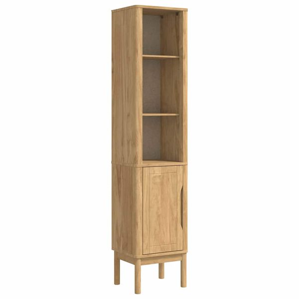 vidaXL Hoge badkamerkast met plank FLORO Wasbruin 35 x 30 x 160 cm