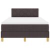 vidaXL Boxspringbed met matras Donkerbruin 120 x 190 cm Stof