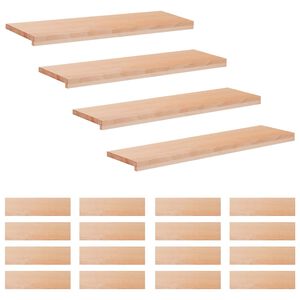 vidaXL Trapmatten 20 st Naturel 90 x 30 x 2 cm Massief beukenhout