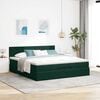 vidaXL Ottoman bed met matras 200x200 cm fluweel donkergroen