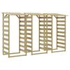 vidaXL Pergola's met dak 3 st 100x90x200 cm ge&iuml;mpregneerd grenenhout