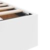 vidaXL Opslag bed met matras met matras met opslag 2 pcs Wit Leer