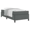 vidaXL Boxspringbed Donkergrijs 100 x 200 cm Stof