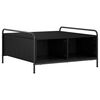 vidaXL Salontafel Zwart eiken 50 x 49 x 41 cm Bewerkt hout