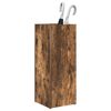 vidaXL Paraplu Standaard Gerookt eiken 25 x 24,5 x 64 cm Bewerkt hout