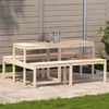 vidaXL Picknicktafel 160x134x75 cm massief grenenhout