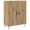 vidaXL Hoge kast Artisan Eiken 69,5 x 34 x 180 cm Bewerkt hout