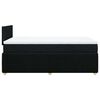 vidaXL Boxspring met matras stof zwart 120x190 cm