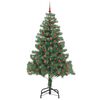 vidaXL Kerstboom met 300 LED met standaard Groen 210 cm PVC