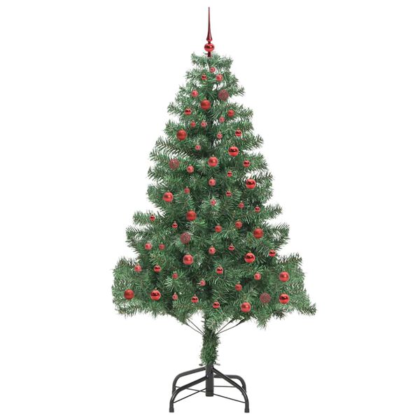 vidaXL Kerstboom met 300 LED met standaard Groen 210 cm PVC