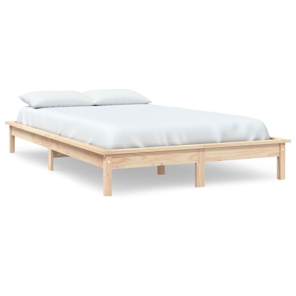 vidaXL Bedframe massief grenenhout 120x200 cm