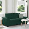 vidaXL Loveseat Sofa Donkergroen 180x77x82 cm Fluweel