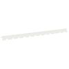 vidaXL Gazonrand 50 st 102 x 4 x 4 cm Staal Wit