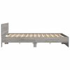 vidaXL Bedframe met hoofdeinde grijs sonoma eikenkleurig 180x200 cm