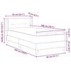 vidaXL Boxspringbed met matras Donkergrijs 80 x 200 cm Stof