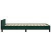 vidaXL Bedframe zonder matras 90x200 cm fluweel donkergroen